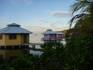 Cabanas from mangrove